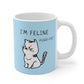 I'm Feline Purr-Fect Mug in Blue